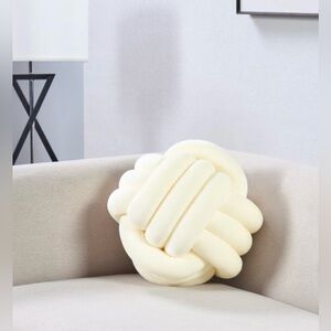 DREAM ON 11” KNOT PILLOW - IVORY